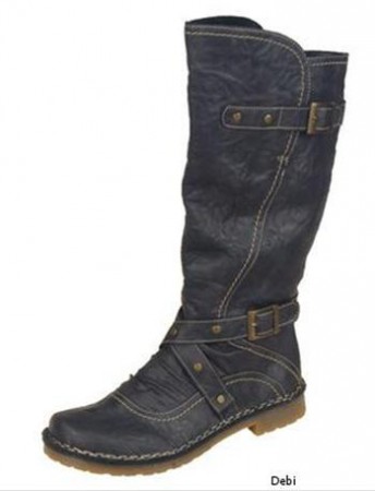 Rieker 75974-45 Stiefel Samtvelour-Futter smoke / €UR 64,-